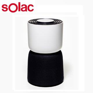 【西班牙Solac】3-5坪HEPA13極靜音UVC空氣清淨機SSS-101W白 紫外線殺菌燈高濃度負離子銀離子