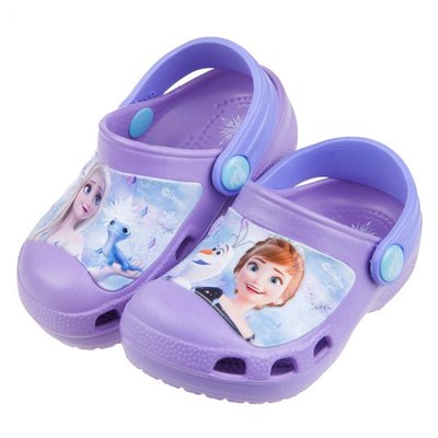 童鞋(15~20公分)Disney冰雪奇緣二代紫色兒童布希鞋B0F717F