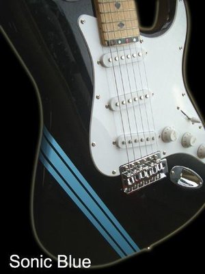 園之屋 現貨 日本製 Inlay sticker 流線藍 賽道線 賣場另有其他4色可選 琴身貼紙 民謠吉他 電吉他