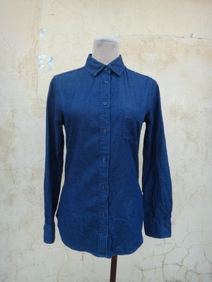 jacob00765100 ~ 正品 Uniqlo 單寧 長袖襯衫 size: S