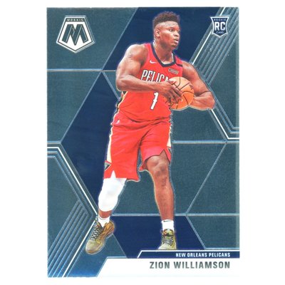 倒數2張、超難拆的變化版！(RC) 胖虎 Zion Williamson 元年Mosaic Variation Rookie版新人RC金屬卡 2019-20