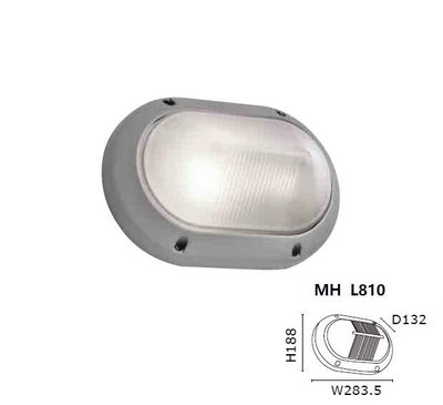 新莊好商量~MARCH LED E27 壁燈 工業風 橢圓形 壓鑄鋁 防爆玻璃 替換式 不含光源 MH-L810