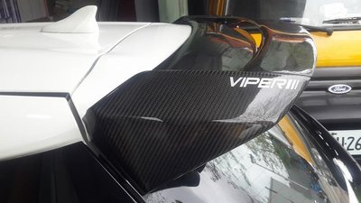 2015年2代YARIS專用VIPER雙層尾翼~全碳卡夢版