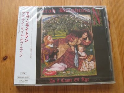 日版全新CD~莎拉布萊曼Sarah Brightman: 走過歲月／AS I CAME OF AGE (1990)