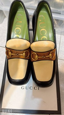 Gucci女鞋 經典馬銜釦厚底高跟鞋