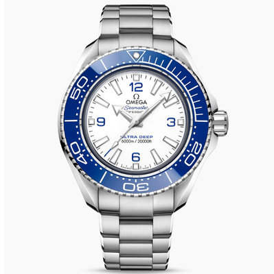 OMEGA 215.30.46.21.04.001  歐米茄 手錶 45.5mm 海馬6000 白面盤 鋼錶帶
