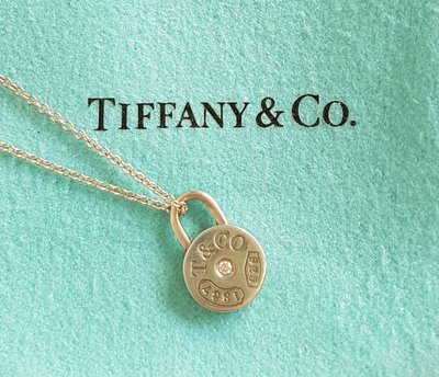 TIFFANY & CO.   天然鑽石 項鍊 ， 經典款 1837 系列   純銀 925 ，超級特價便宜賣 保證真品