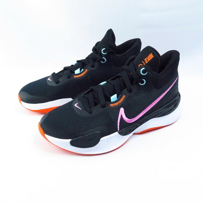 NIKE Renew Elevate 3 男款籃球鞋 運動鞋 DD9304007 黑白粉橘 大尺碼【iSport愛運動】