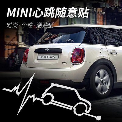 台灣現貨適用于寶馬mini迷你cooper車身隨意貼車窗貼紙裝飾60周年紀念貼紙