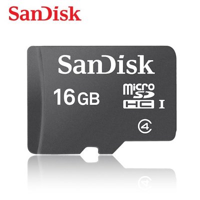 SANDISK 16GB Class 4 C4 micro SDHC 記憶卡 原廠公司貨 (SDC4-16G)