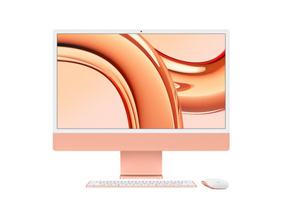 [HC生活數位館] 【全新現貨】iMac 4.5K 24吋 M3 晶片 8核心CPU 8核心GPU 16G 記憶體 512GB SSD (橙色)