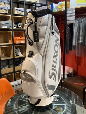 全新 SRIXON Golf 高爾夫球桿袋 桶袋 9.5吋 白/銀