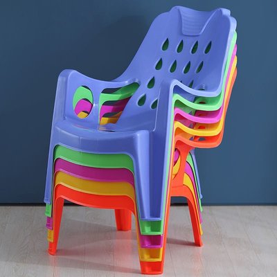 現貨熱銷-厚大塑料靠背椅子塑膠高背扶手椅可靠頭躺椅沙灘椅午睡休閑椅