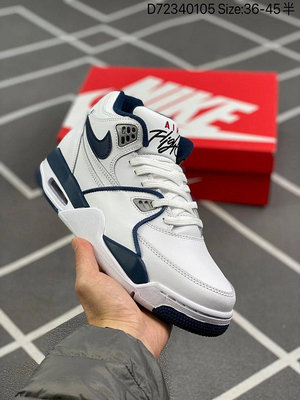 耐吉/Nike Air Flight 89 喬丹4代 AJ4兄弟款系列 白藍 男子運動