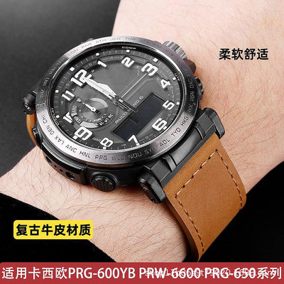 代用錶帶 適配G-SHOCK卡西鷗DW5600 GW-B5600 GM-5600系列柔軟牛皮錶帶配件