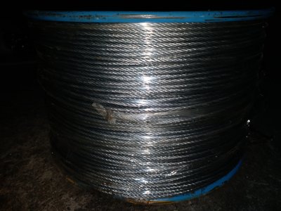 鍍鋅鋼索線 鋼索繩 整捆價位 約500米長 1分（直徑約3mm）7x7_粗俗俗五金大賣場