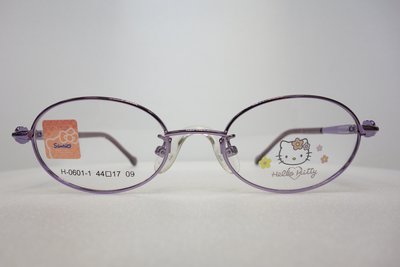【中國眼鏡】hello kitty 凱蒂貓 可愛 兒童 鏡框 眼鏡 三麗鷗 SANRIO 授權 彈簧 不夾頭 0601