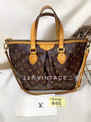 22弄 Louis Vuitton LV Vintage M40145 皺褶兩用包 斜背包 手提包