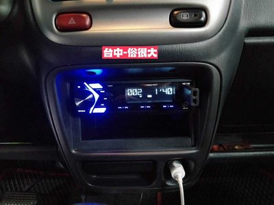 俗很大~日本中道 Nakamichi NQ711B 藍芽音響主機USB/AM/FM/ (鈴木SOLIO實裝車)