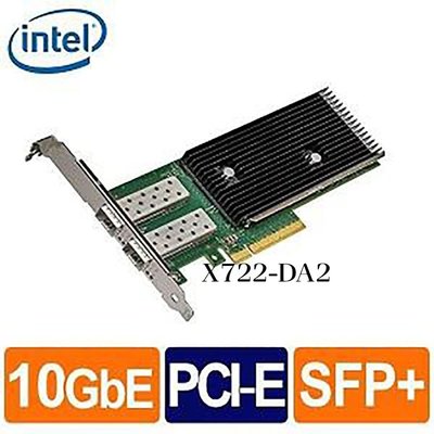 Intel® X722-DA2 10G 雙埠 光纖/Fiber 網路卡(Non-GBIC)
