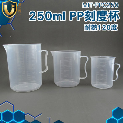 《獨一無2》塑膠量杯 牛奶奶茶用 刻度杯 尖嘴量杯 液體量杯 帶毫升刻度 MIT-PPC250
