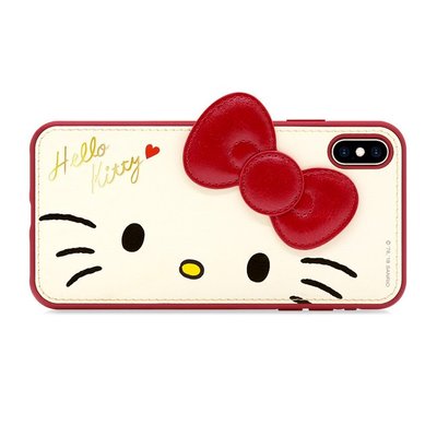 GARMMA Hello Kitty iphone 蘋果XS MAX XR燙金皮革保護套 X/XS 蘋果7.8plus