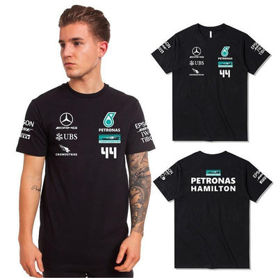 熱銷 F1賽車手T恤衫純棉短袖半袖賓士 Hamilton Verstappen Raikkonen賽車服 可開發票