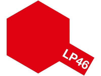 【TAMIYA LP46】田宮 模型用 硝基漆 純金屬紅 10ml (LP-46)