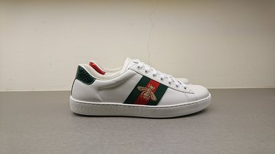 [全新真品代購] GUCCI 經典款 蜜蜂刺繡 綠紅織帶 休閒鞋 / 小白鞋 (Ace)