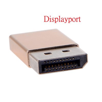 DisplayPort模擬顯示器接頭 DP虛擬顯示器接頭 4K 假負載EDID Display cheat DP-062