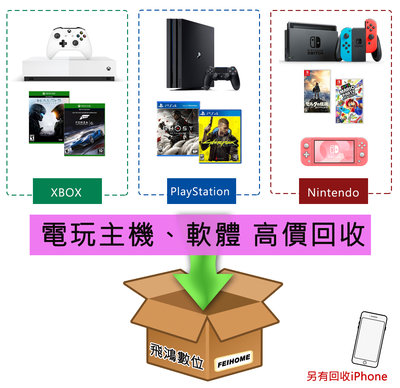 【光華商場-飛鴻數位】(高價回收)任天堂  switch 主機 PS5主機、PS4主機、遊戲片，其他遊戲主機 高價回收