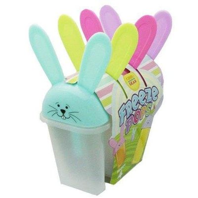 ˙ＴＯＭＡＴＯ生活雜鋪˙日本進口雜貨夏日限定COOL GEAR兔子造型DIY冰棒容器 冰棒盒4入組合(預購)