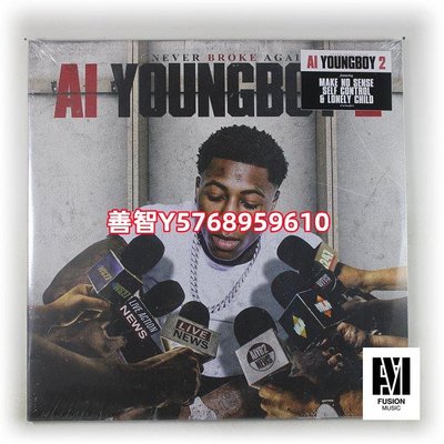 現貨YoungBoy Never Broke Again AI 嘻哈Trap 黑膠2LP全新 唱片 黑膠 LP【善智】