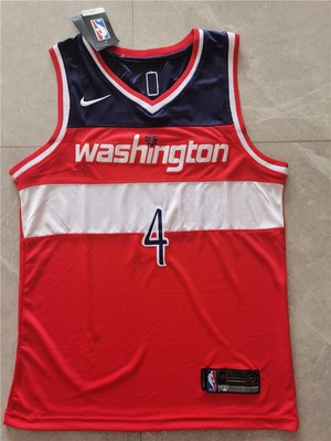羅素·衛斯特布魯克(Russell-Westbrook) NBA華盛頓巫師隊 紅色 球衣4號