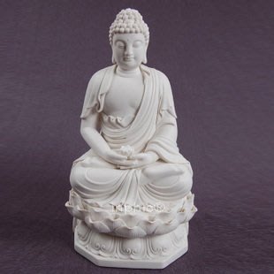 INPHIC-佛像 西方三聖 陶瓷阿彌陀佛釋迦摩尼佛像白如來佛