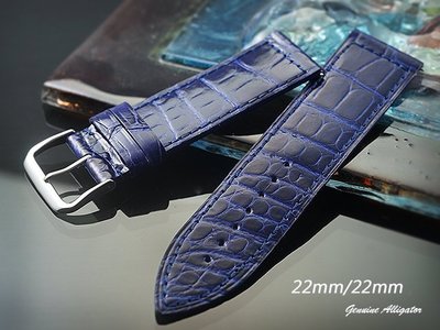 【時間探索】 全新純正鱷魚皮 Franck Muller  代用進口高級錶帶-快拆式  ( 24mm )