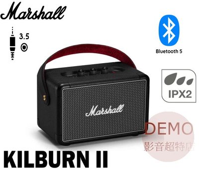 ㊑DEMO影音超特店㍿英國Marshall KILBURN II 有線/無線藍牙喇叭  復古 搖滾傳奇 時尚潮流