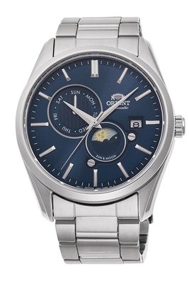 [時間達人]可議 ORIENT 東方錶 SUN&amp;MOON系列 日月相錶 鋼帶機械錶 藍RA-AK0303L  原廠公司貨