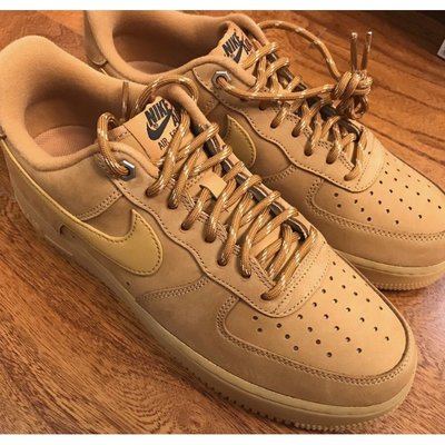 【正品】耐克Nike Air Force 1 LOW 07 LV8 Wheat/Flax 低幫小麥色CJ9179-200慢跑鞋