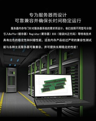 Lenovo聯想 03T7862 16G 2RX4 DDR4 PC4-2133P ECC REG伺服器記憶體