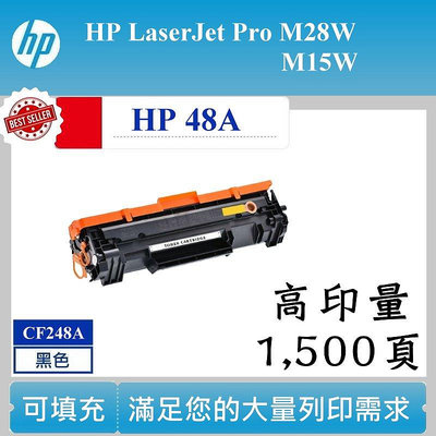 【高球數位】HP 48A 可填充碳匣 M15w M28w CF248A 碳粉匣 HP48A 碳匣 方案一
