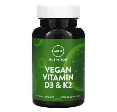 【美國原裝預購】MRM vitamin D-3 &amp; k2 60粒純素食膠囊