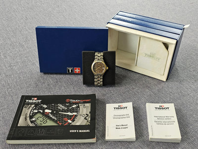 TISSOT 天梭 T660 藍寶石鏡面 鈦合金錶帶 石英 男性腕錶 #4075 (一元起標 無底價)
