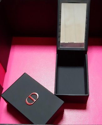 Dior 迪奧 黑色 唇膏收納盒 口紅盒 含鏡子 限量
