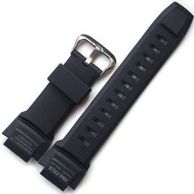 正品卡西歐PRG-270-2/PRG-270亞光深藍色樹脂錶帶錶鍊配件