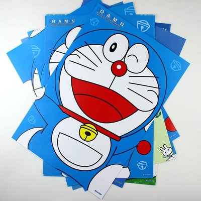 【預購】-哆啦A夢大熊藍胖子叮噹貓機器貓大《海報》 日本卡通動漫周邊 42公分*29公分(一套8張) 房間裝飾生日禮物hb0945
