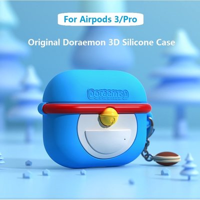 Rock Do 啦 A 夢許可證 3D 形狀柔軟矽膠套, 適用於 Apple Airpods 3 / Airpods p