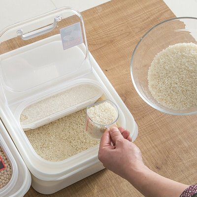 “正品”日本進口米箱家用抽屜式6kg大米桶防蟲防潮密封大容量塑料儲米箱