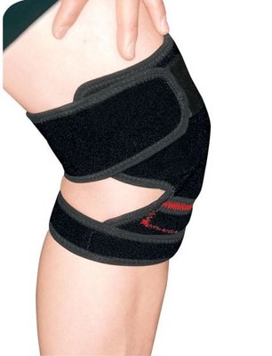 X01009 運動護膝 運動 護膝 跑步 籃球 羽毛球 舒適 透氣 減震 加壓 護具 均碼 魔鬼氈調整 焦點服飾
