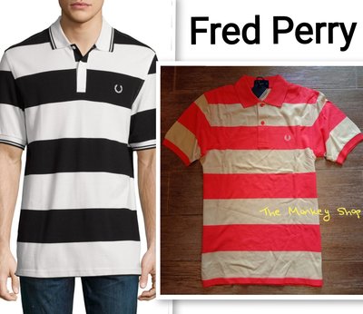 【 The Monkey Shop 】全新正品 FRED PERRY 橘紅色 + 米色基本款短袖 Polo衫